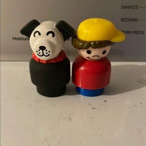 Fisher Price Chunky Dog and Boy Little People